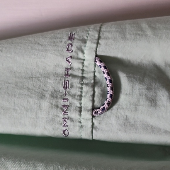 EUC Men's Columbia PFG Long Sleeve Shirt, Size S, Light Green Color - Picture 5 of 6